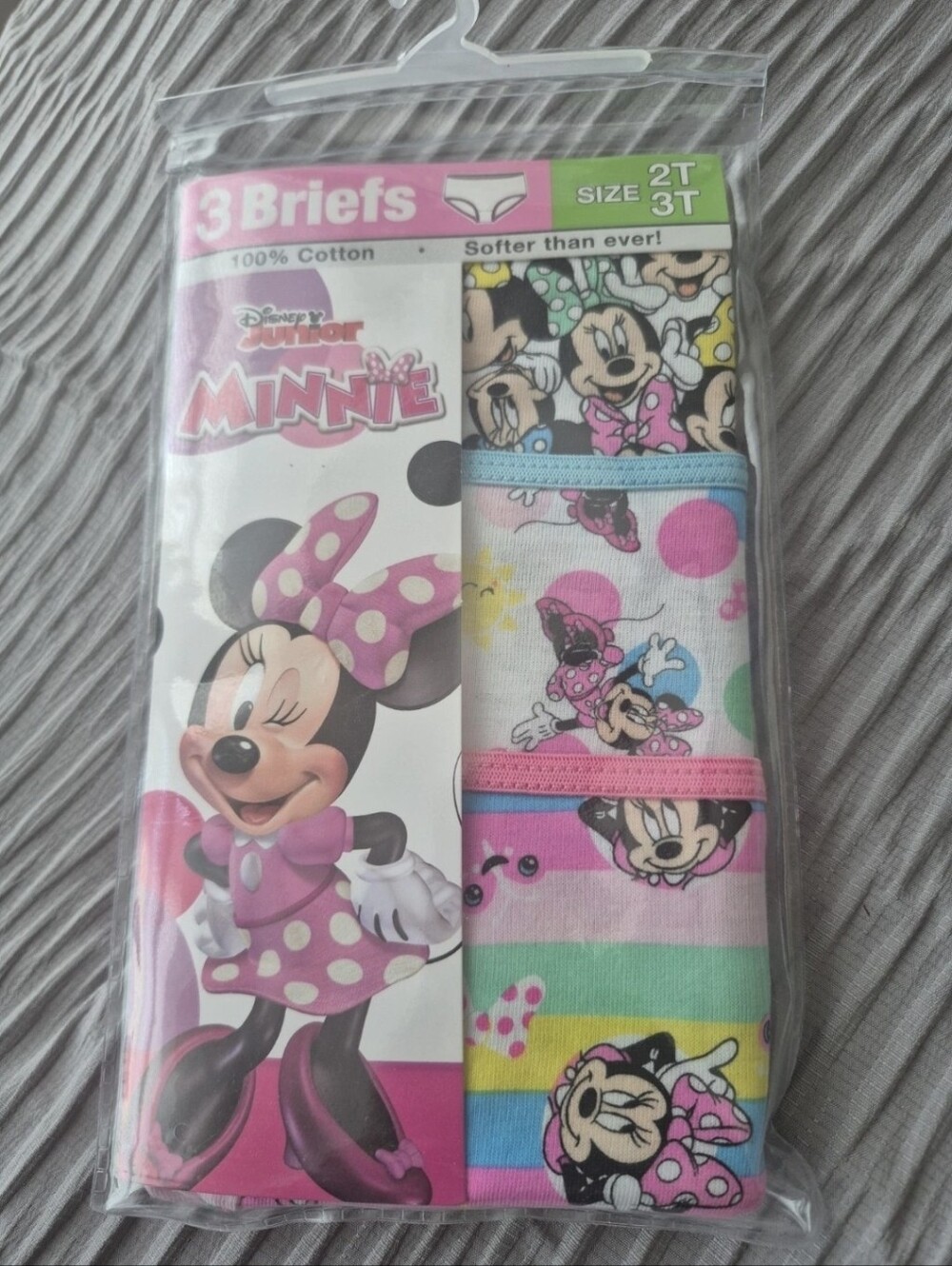 Disney Junior Minnie Kids Briefs - Pink Multi (3 Pack)
